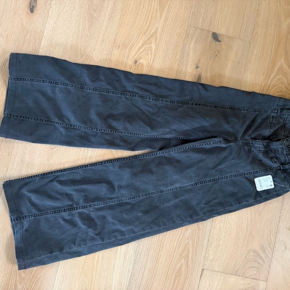 NWT We The Free washed Black Wide Leg Jeans - Picture 9 of 10